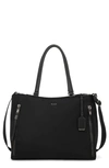 Tumi Voyageur Valetta Large Tote In Black/ Gunmetal