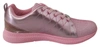 Plein Sport Pink Blush Polyester Runner Gisella Sneakers Shoes In Pink