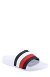 Tommy Hilfiger Men's Rozi Global Stripe Branding Pool Slide Sandals In Signature Multi