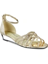 Easy Street Tarrah Womens Glitter Open Toe Dress Sandals In Multi