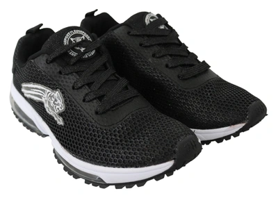 Plein Sport Polyester Runner Umi Sneakers Women's Shoes In Black