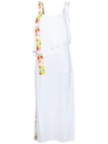 MSGM MSGM RUFFLED DRESS - WHITE,2242MDA179Y17430111989232