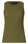 Allsaints Rina Tank Top In Olive Branch Green