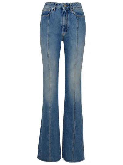 Alessandra Rich Blue Cotton Denim Jeans In Light Blue