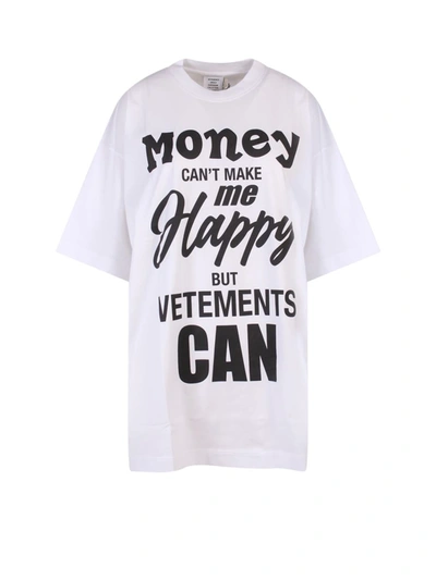 Vetements Money T-shirt White