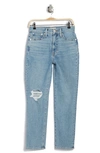 MADEWELL THE PERFECT VINTAGE RIPPED HIGH WAIST JEANS