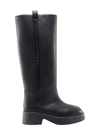 Stella Mccartney Alter Mat Boots With Embossed Logo In Black