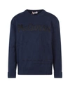 Alexander Mcqueen Logo-intarsia Crew Neck Jumper In Blue