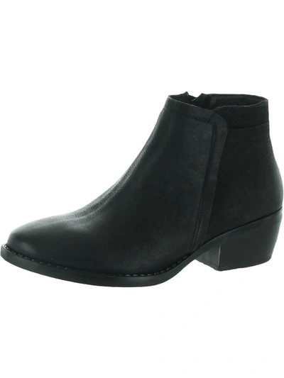 Eric Michael Hayley Womens Leather Almond Toe Ankle Boots In Black
