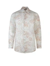 Etro Paisley Print Ramie Loose Shirt In White