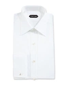 Tom Ford Solid Button-down Dress Shirt In White
