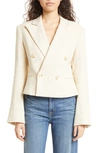 A.l.c River Double Breasted Jacket In Barely Beige