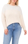 Vince Camuto Colorblock Sweater In Malted Beige