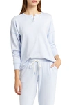 Pj Salvage Ministripe Pajama Top In Periwinkle