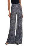 Favorite Daughter The Friday High Waist Wide Leg Pants In Cheetah Print - Bl
