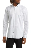 MACEOO FIBONACCI ANGLED LINES REGULAR FIT COTTON BUTTON-UP SHIRT