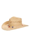 Lack Of Color The Desert Beaded Straw Cowboy Hat In Natural
