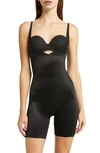 Chantelle Lingerie Basic Shaping Open Bust Mid Thigh Shaper In Black