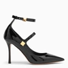 Valentino Roman Stud 100 Patent Pumps In Black