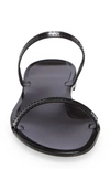 Stuart Weitzman Sawyer Slide Sandal In Black