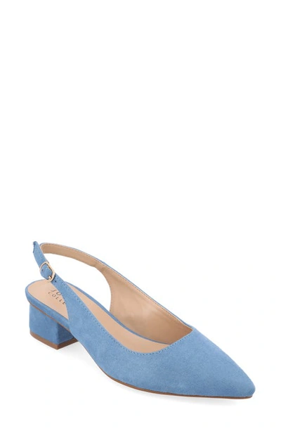 Journee Collection Sylvia Slingback Pump In Blue