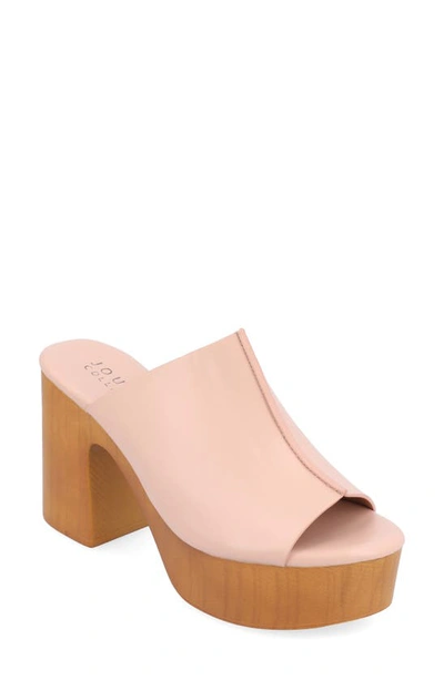 Journee Collection Tru Comfort Lorenza Platform Sandal In Rose