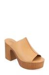 Journee Collection Tru Comfort Lorenza Platform Sandal In Tan