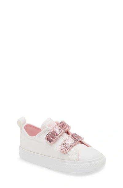 Converse Kids' Chuck Taylor® All Star® 2v Oxford Sneaker In White/ Sunrise Pink/ White