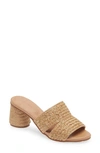 CHOCOLAT BLU RAFFIA SLIDE SANDAL