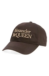 ALEXANDER MCQUEEN EMBROIDERED BASEBALL CAP