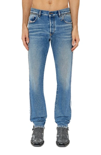 Diesel Mens 1 1985 Larkee Faded-wash Straight-leg Stretch-denim Jeans In Blue