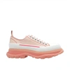 ALEXANDER MCQUEEN TREAD SLIK LEATHER SNEAKERS