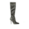 Saint Laurent Bonnie Velvet Boots In Green