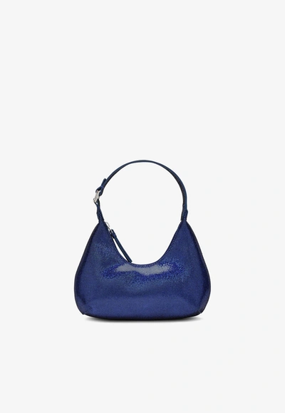 By Far Baby Amber Disco Top Handle Bag In Blue