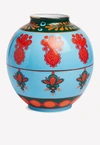 La Doublej Big Pineapple Bubble Vase In Blue