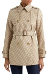 LAUREN RALPH LAUREN LAUREN RALPH LAUREN MONOGRAM BELTED TRENCH COAT