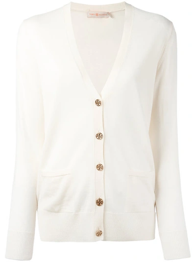 Tory Burch Madeline Cardigan In New Ivory