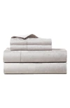 Polo Ralph Lauren Bethany 350 Thread Count Organic Cotton Jacquard Sheet Set In Platinum