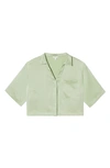 Lunya High Waist Washable Silk Pajamas In Ethereal Green