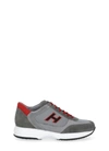 Hogan Interactive H Flock Sneakers In Grey