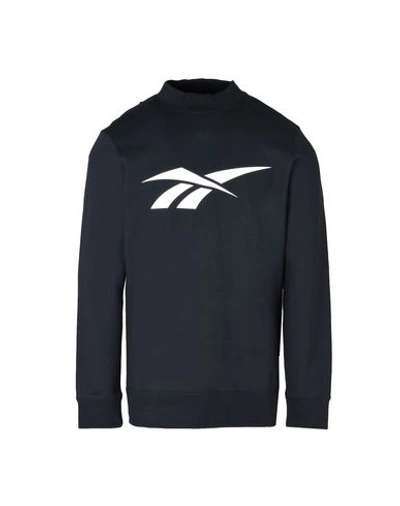 Reebok Retro Cotton French Terry Sweatshirt In Black