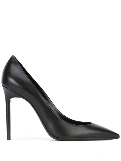 Saint Laurent Zoe 110m Patent Leather Pumps In Black