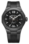 Baume & Mercier Men's Swiss Automatic Baumatic Black Rubber Strap Watch 42mm In Grey Sapphire