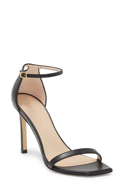 Stuart Weitzman Amelina Heeled Sandal In Black