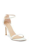 Stuart Weitzman Amelina 75 Leather Sandal In White