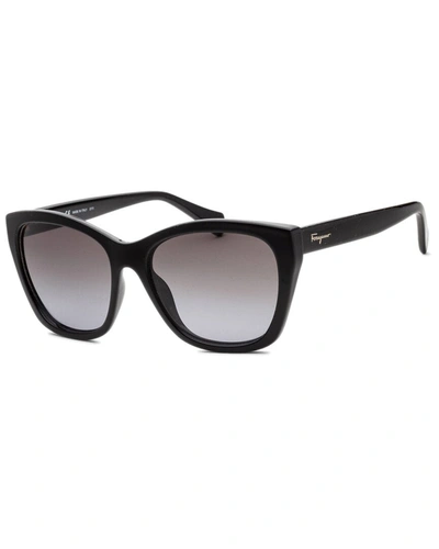 Ferragamo Women's Sf957s 56mm Sunglasses In Black