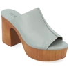 Journee Collection Tru Comfort Lorenza Platform Sandal In Grey