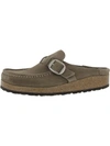 Birkenstock Buckley Suede Moccasin Clog In Grey Taupe At Urban Outfitters In Multi