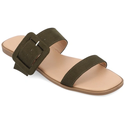 Journee Collection Collection Women's Tru Comfort Foam Kerris Sandals In Green