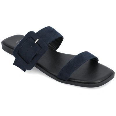 Journee Collection Collection Women's Tru Comfort Foam Kerris Sandals In Blue